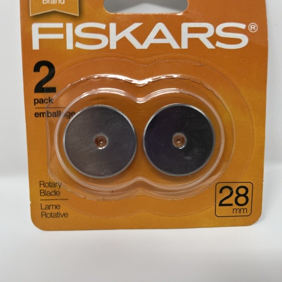 Fiskars Rotary Cutter Steel Edge Blades 28mm 2/Pkg 078484095416 - Picture 3 of 5